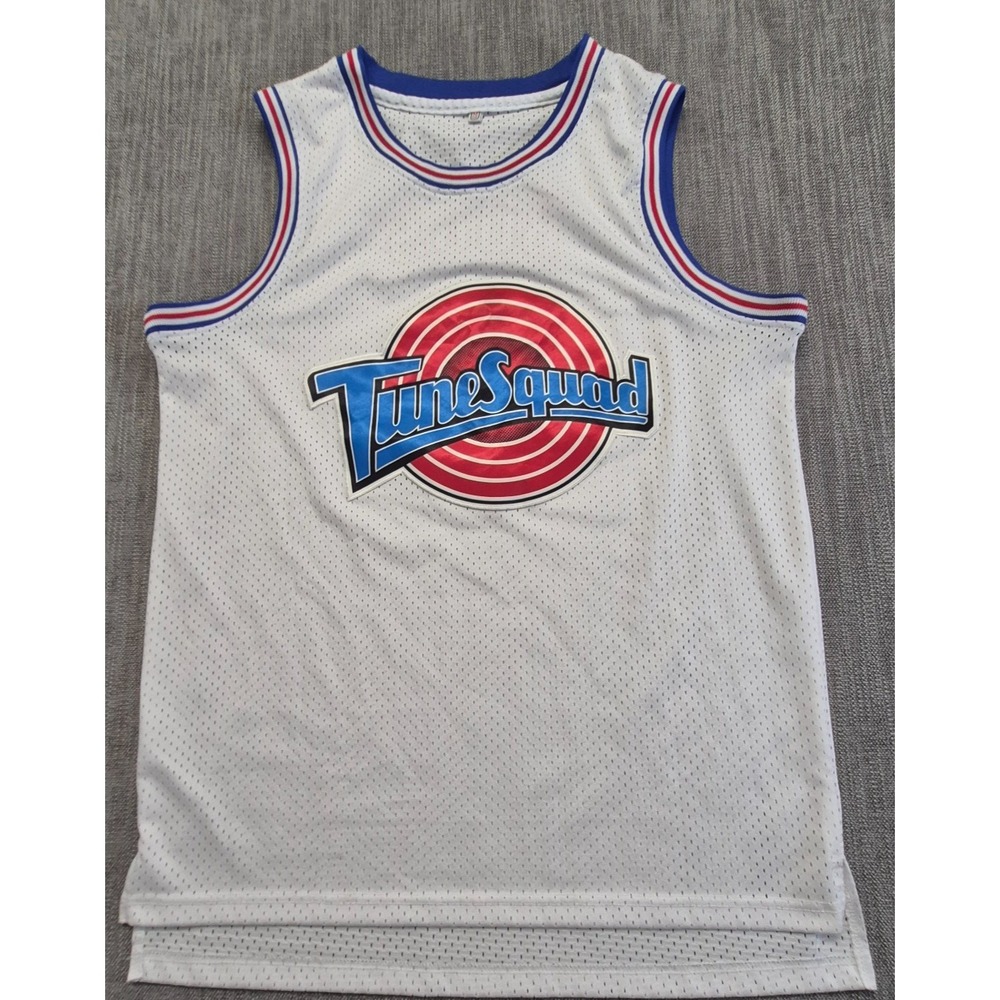Space Jam Lune Squad Bugs Bunny #1 White Basketball Jersey M Unbranded